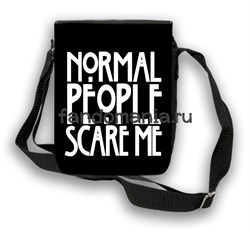 Сумка с клапаном "Normal people scare me" (Американская история ужасов) - фото 11150