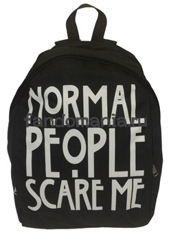 Рюкзак "Normal people scare me"  (Американская история ужасов) - фото 12677