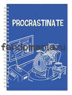 Блокнот "Procrastinate"  (Доктор кто)  - фото 15493
