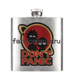 Фляга "Don't panic" (Рик и Морти) - фото 22385