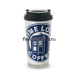 Термокружка стальная "Time Lord Coffee" (Доктор Кто) - фото 26923