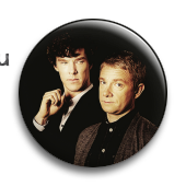Значок "Шерлок и Джон" - фото 4018