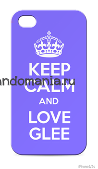 Чехол для мобильного телефона "Keep calm and love Glee" - фото 5304