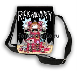 Сумка с клапаном "Rick and Morty" (Рик и Морти) - фото 7767
