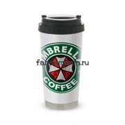 Термокружка стальная "Кофе Корпорации Амбрелла"