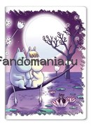 Обложка на паспорт виниловая "Муми-тролли"