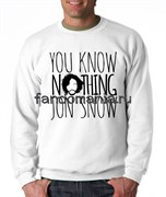 Свитшот "You know nothing Jon Snow" (Игра Престолов)