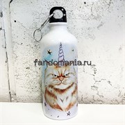 Кот единорог | Бутылка для воды Кот единорог | Бутылка для воды