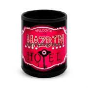 Большая черная кружка "Отель Хазбин" (Hazbin Hotel)