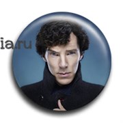 Значок "Шерлок в пальто"