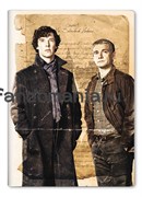 Обложка на паспорт виниловая "Шерлок и Джон"
