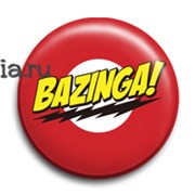 Значок "Bazinga" (Теория большого взрыва)