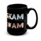 Большая черная кружка "СКАМ" (SKAM) 8340