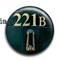 Значок "221B" (Шерлок) - фото 6084