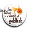 Значок "World of goldfish" (Шерлок) - фото 6091