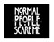 Обложка на студенческий билет виниловая "Normal people skare me"  (Американская история ужасов) - фото 9395